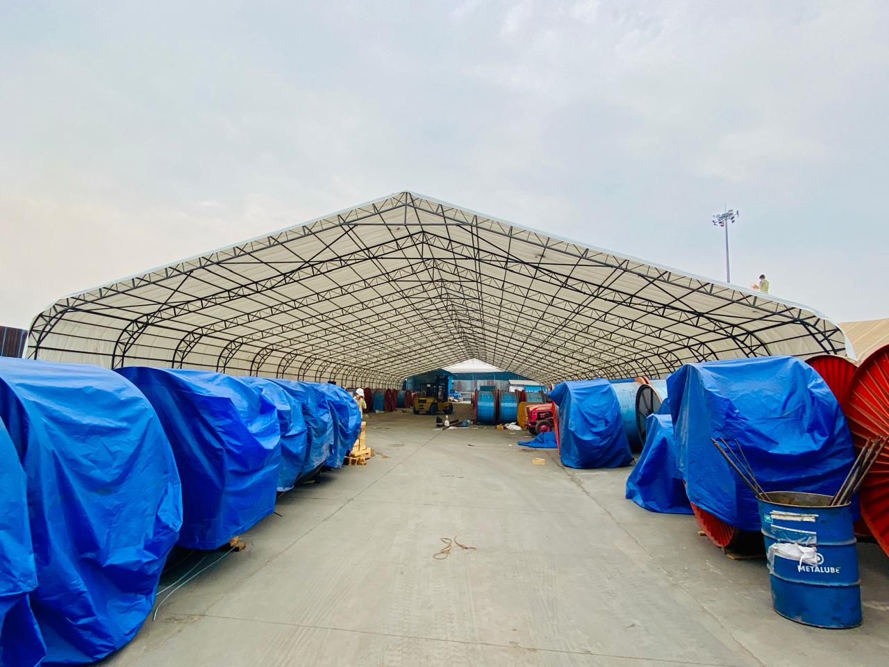 Temporary structures.